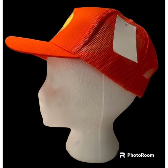 Bass Pro Shop Orange Mesh Snap Back Hat. NWT. - Picture 2 of 5